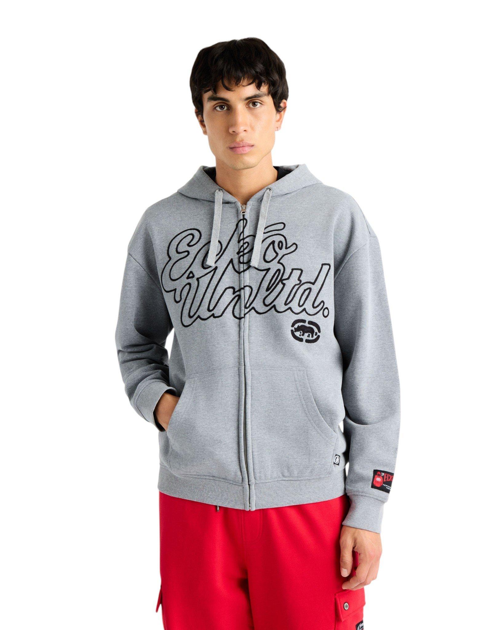 ecko unltd. Men's Linked Up Zip Jacket - Grey - GREY